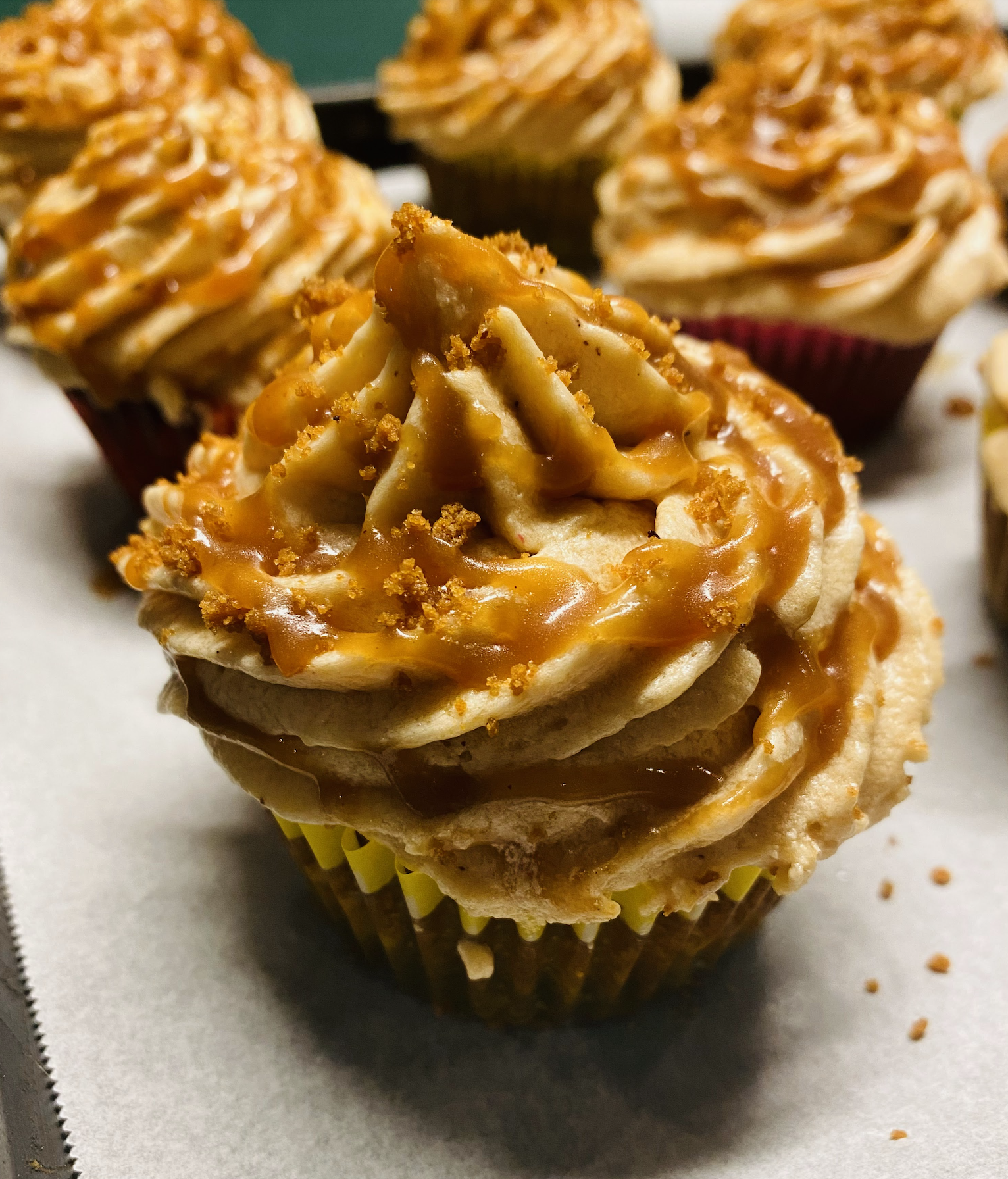 Elevated Caramel Carrot Cupcakes